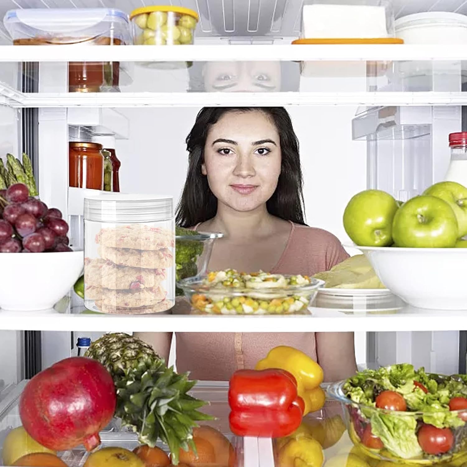 Clear Plastic Jars with Lids for Storage and Crafting - Image 6