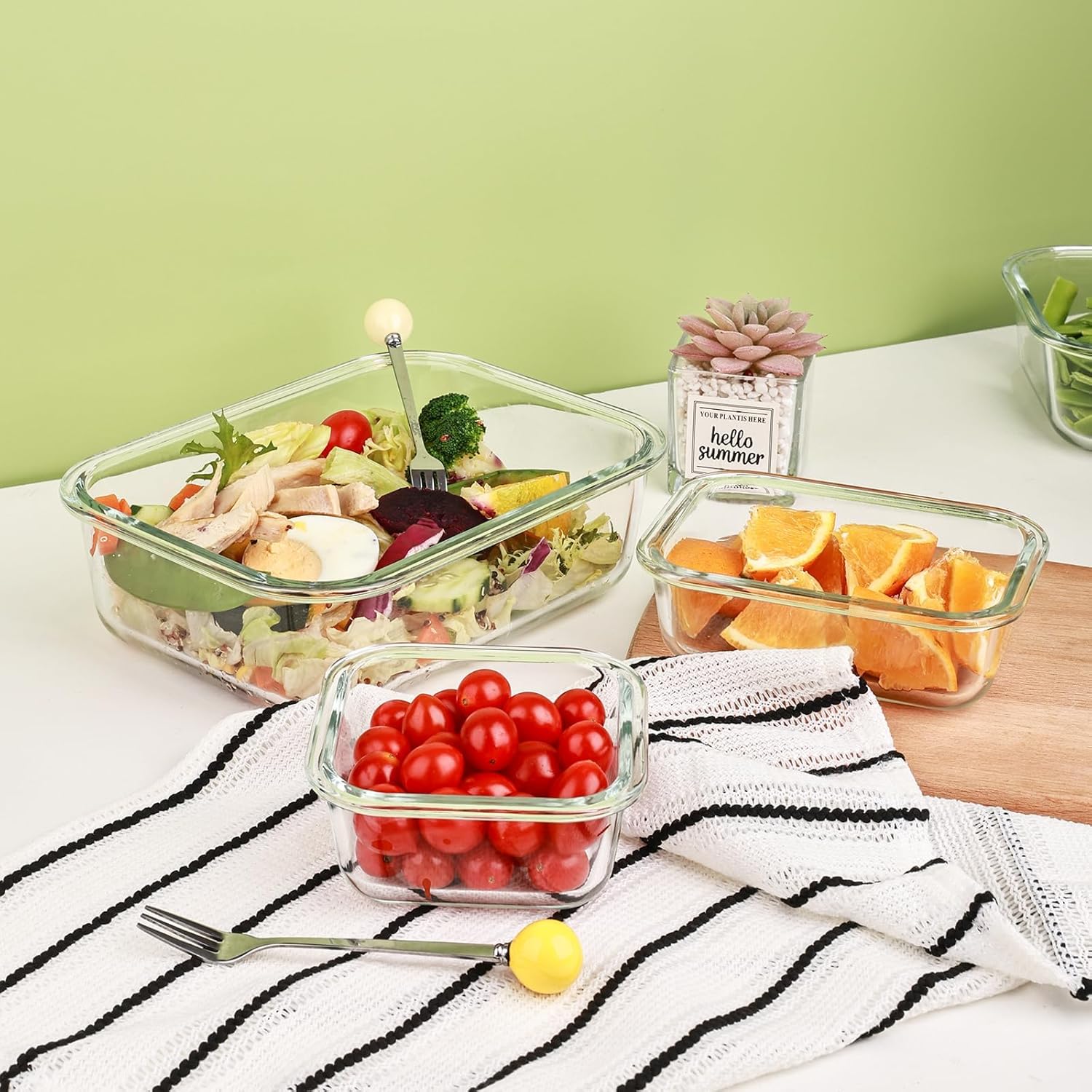 Liuruiyu Glass Food Storage Containers with Lids - Image 8