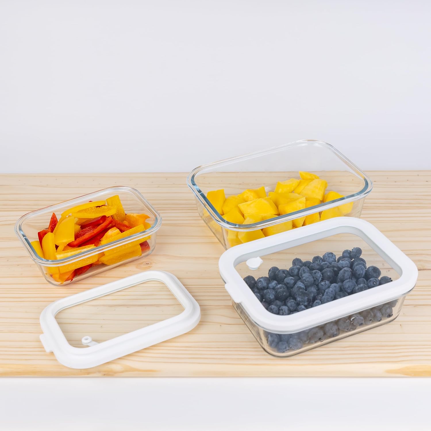 Sio Glass Storage Containers with Glass Lids - Image 5