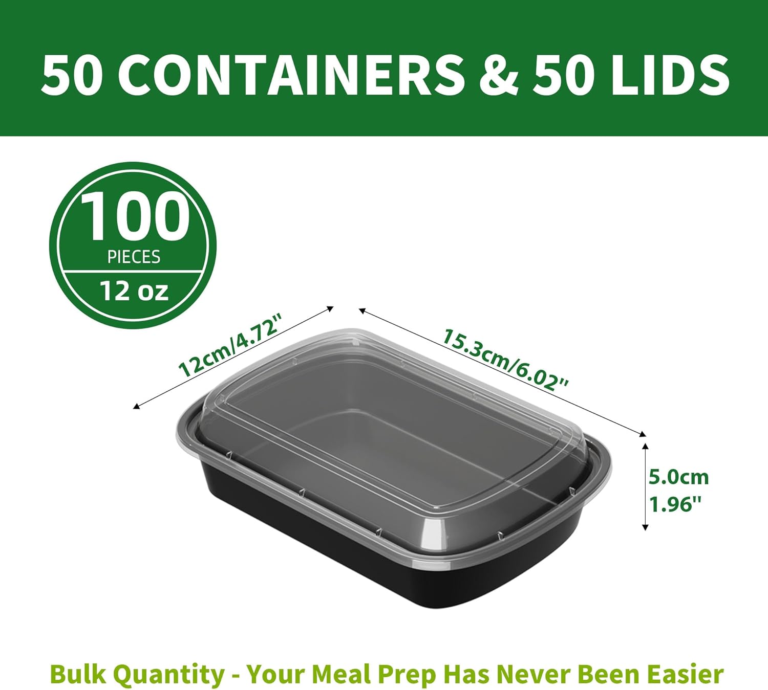 Disposable Meal Prep Containers with Leakproof Lids - Image 3