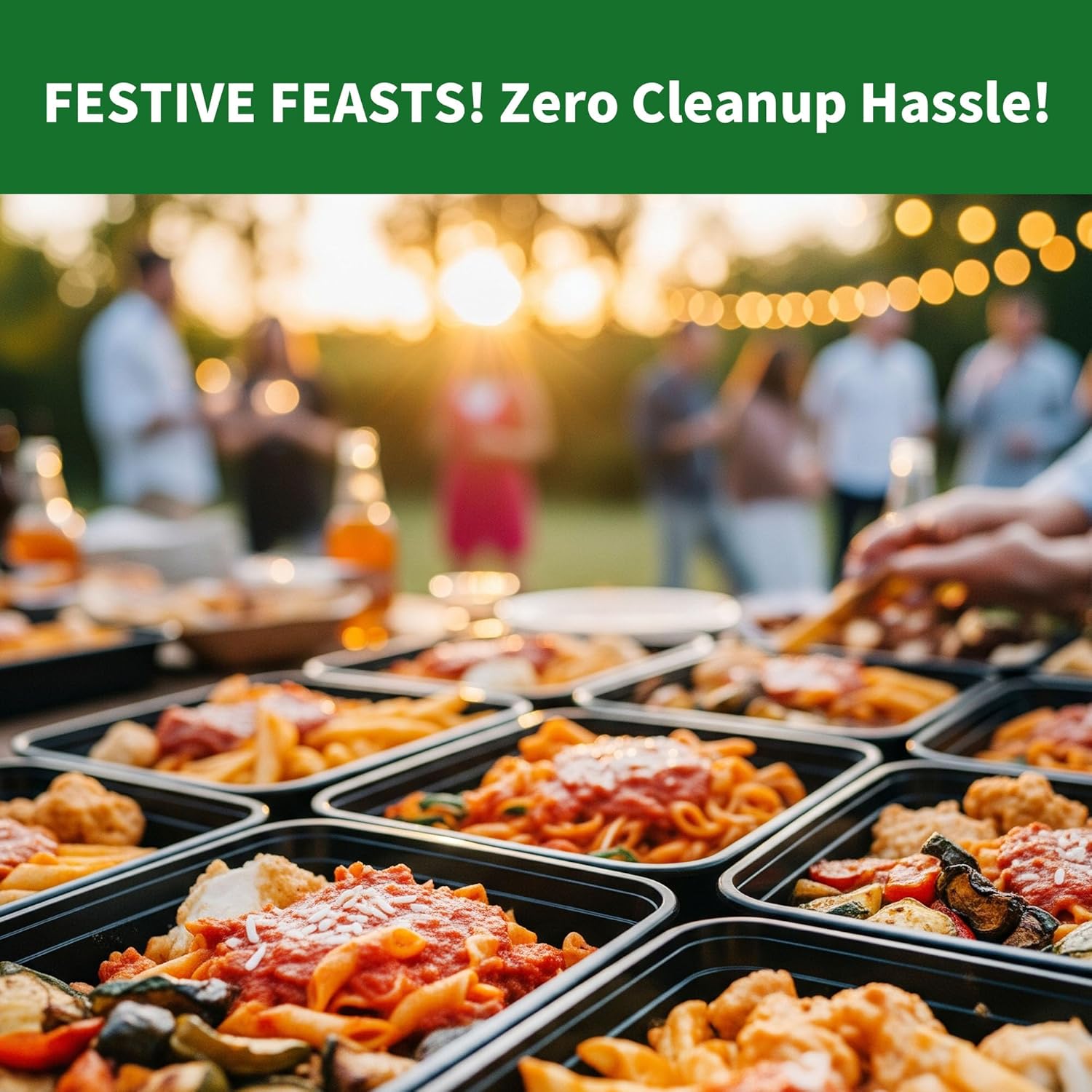 Disposable Meal Prep Containers with Leakproof Lids - Image 7