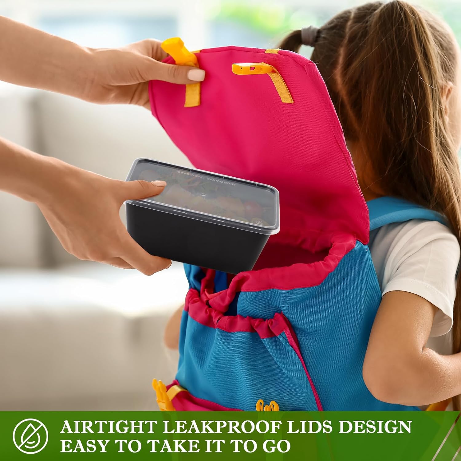 50 Pack 34oz Reusable Food Storage Containers with Lids - Image 5