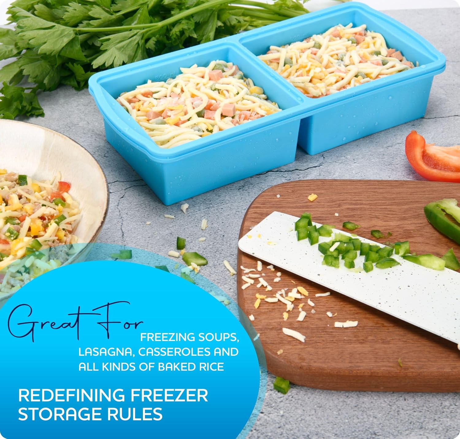 Silicone Freezer Trays with Lid - Image 8