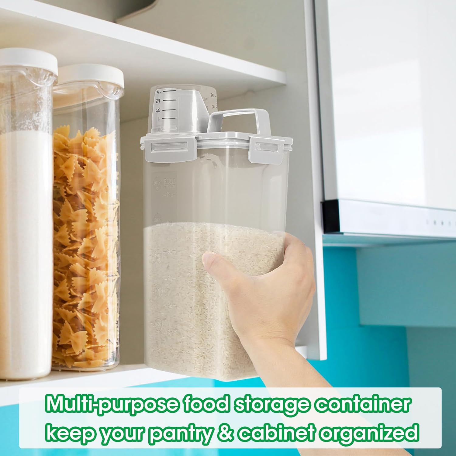 Pet Food Container with Easy Pour Spout & Cup - Image 8