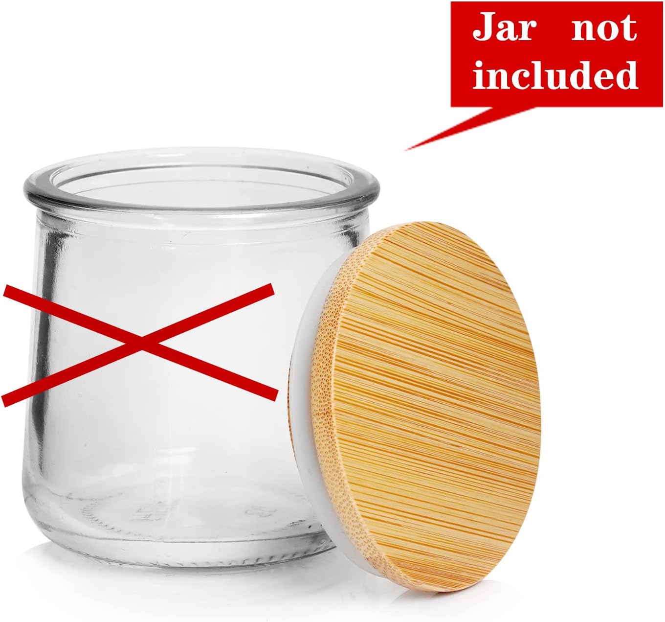 Oui Yogurt Jar Lids with Silicone Sealing Rings 4 Pack - Image 4