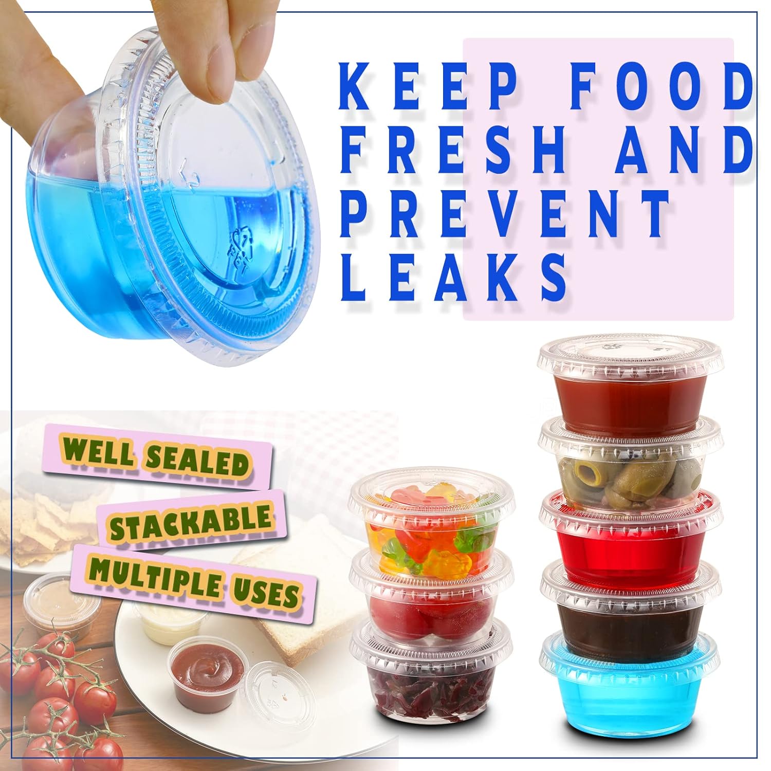 Jello Shot Cups with Lids - Image 4