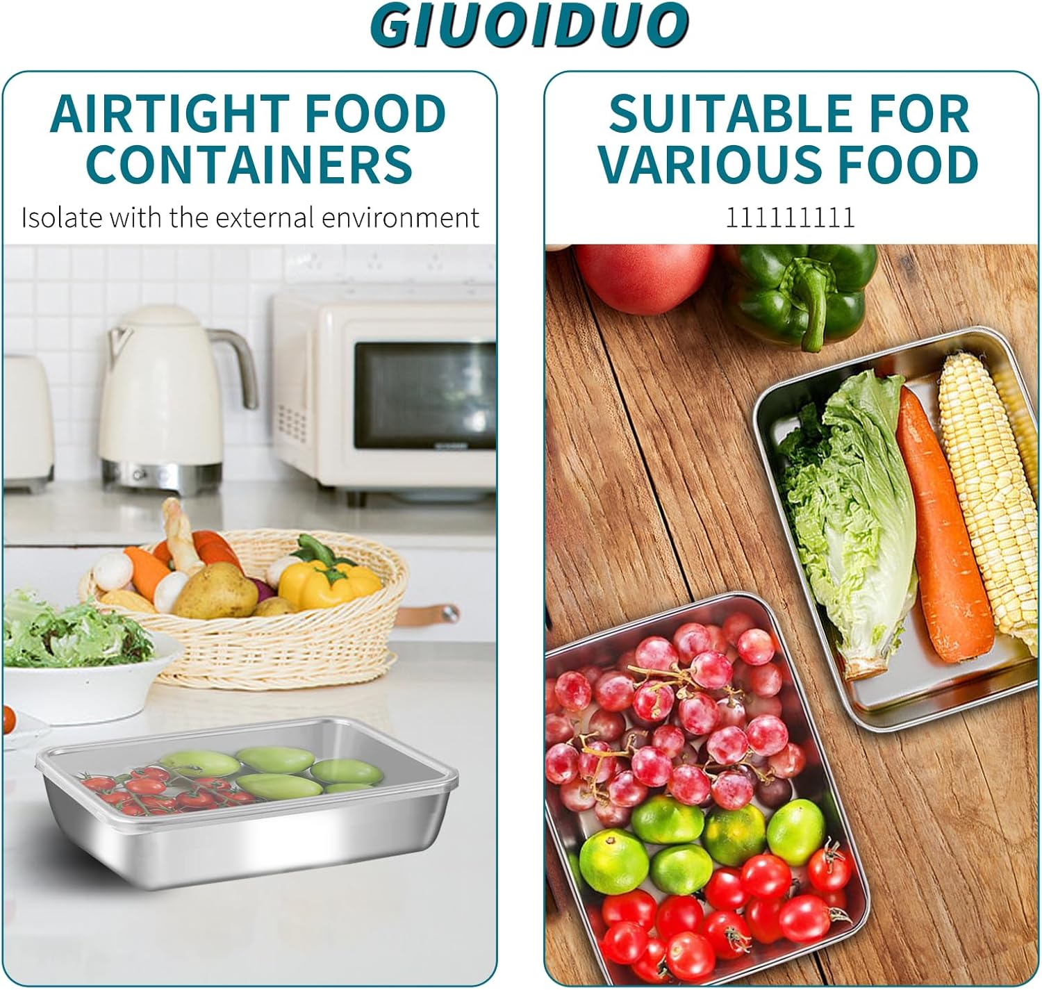 Stainless Steel Stackable Lunch Box Set - Image 5