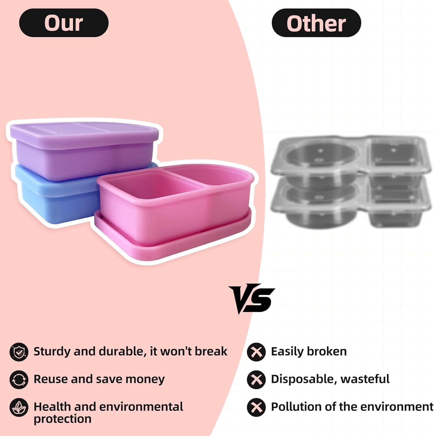 Reusable Snack Containers with Lid - Image 4