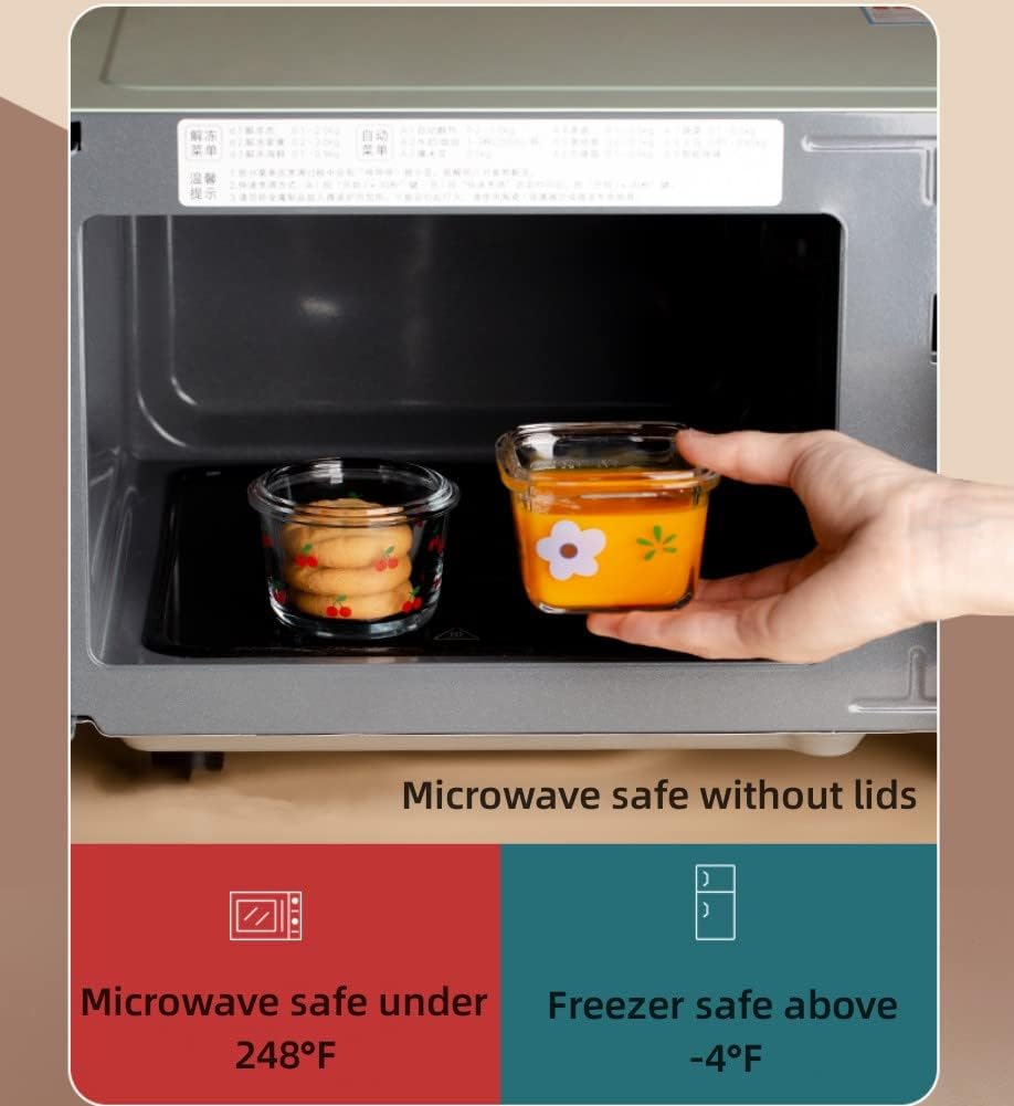 Ivymei Mini Glass Food Storage Containers with Lids - Image 7