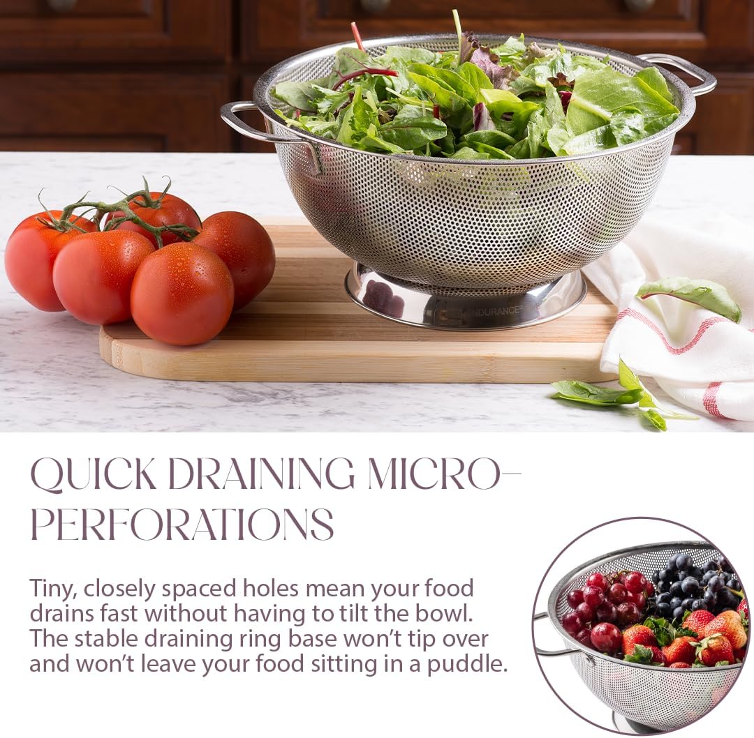 Stainless Steel Colander for Kitchen - Image 4