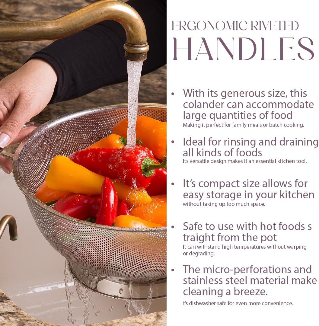 Stainless Steel Colander for Kitchen - Image 6