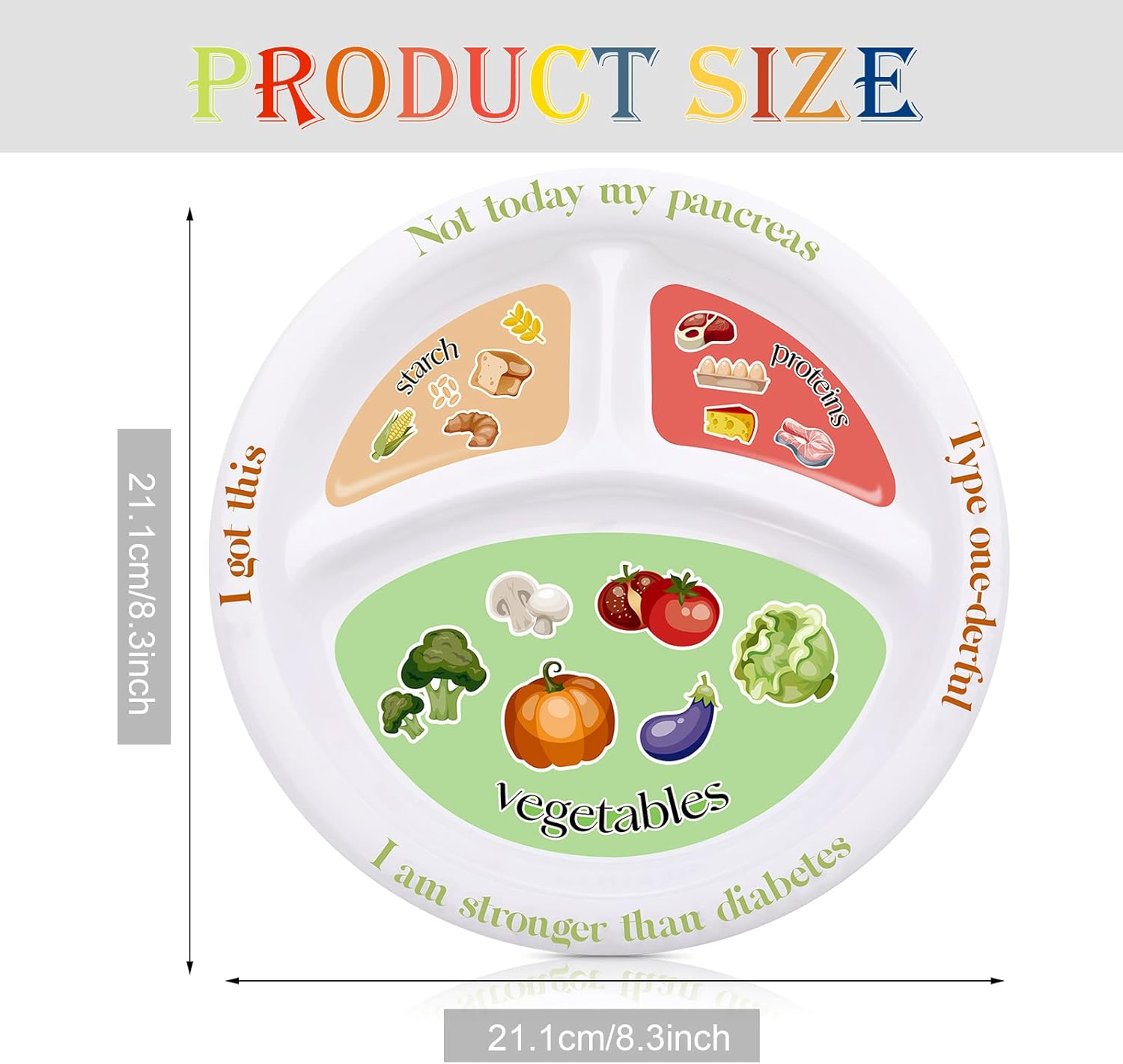 Diabetic Portion Control Plate for Balanced Eating - Image 3