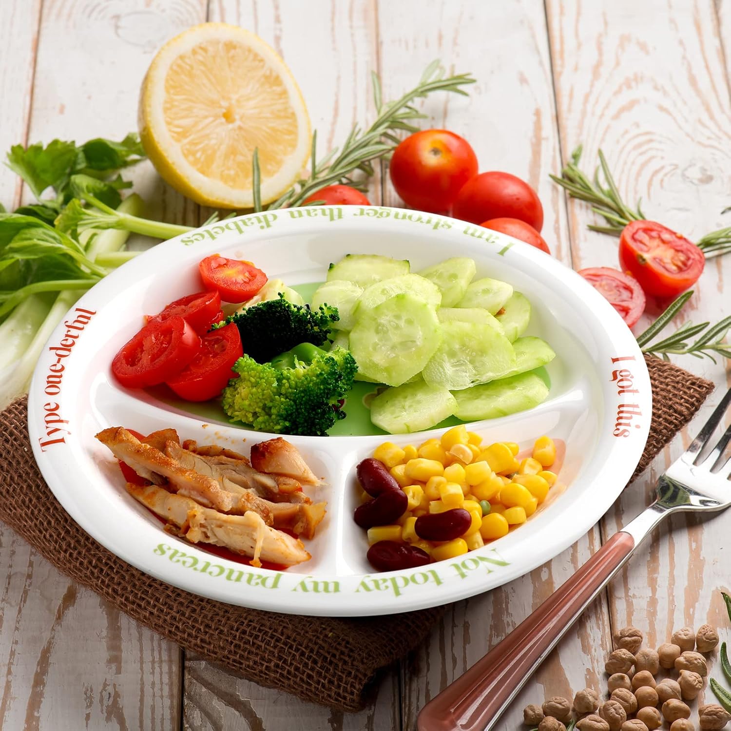 Diabetic Portion Control Plate for Balanced Eating - Image 4