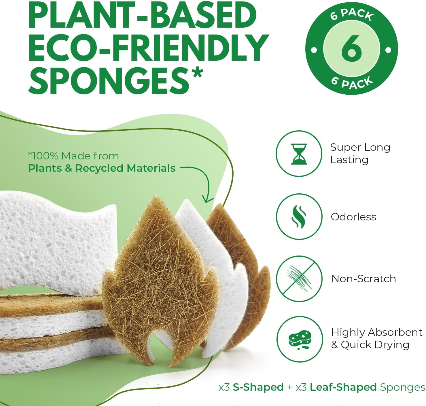 Eco-Friendly Natural Kitchen Sponges - Image 3