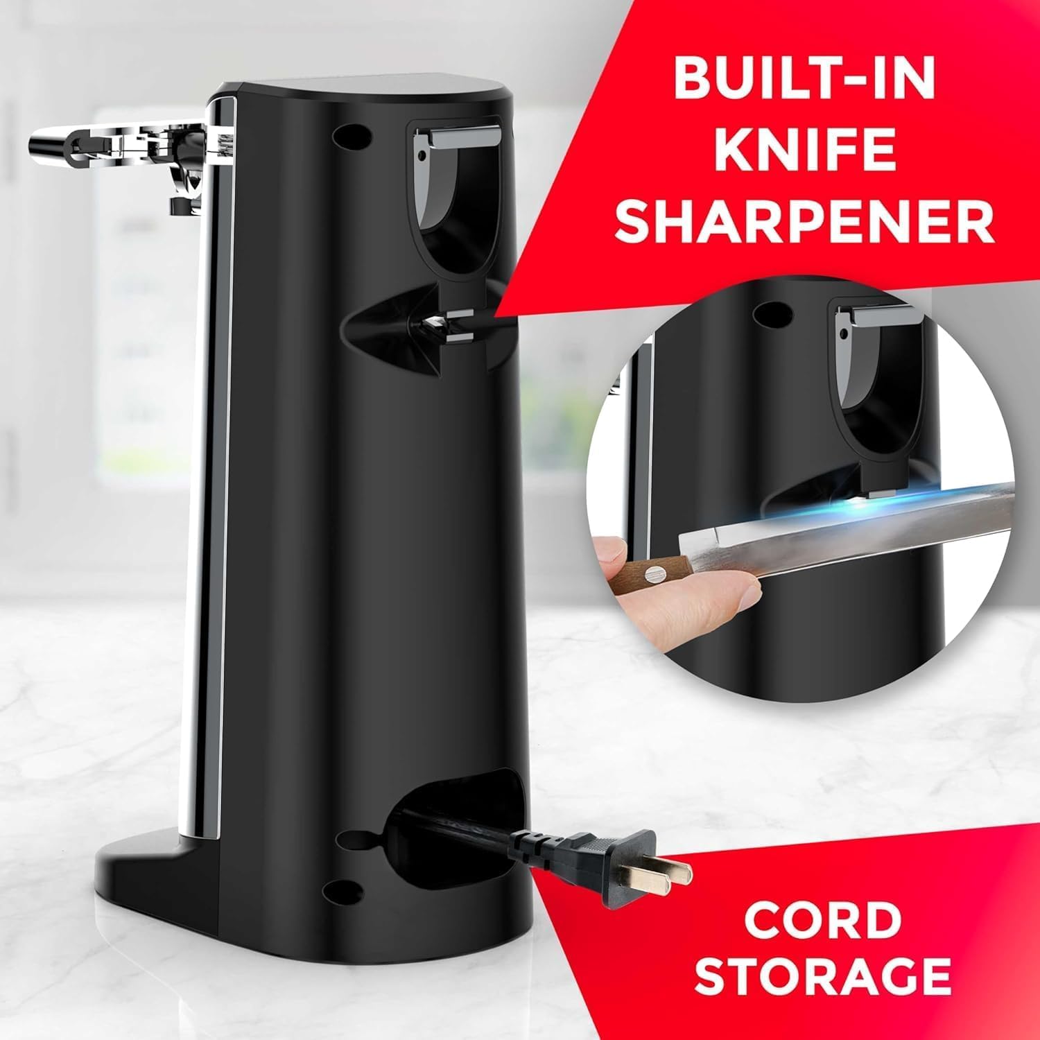 POHL SCHMITT Electric Can Opener, Knife Sharpener & Bottle Opener - Image 5