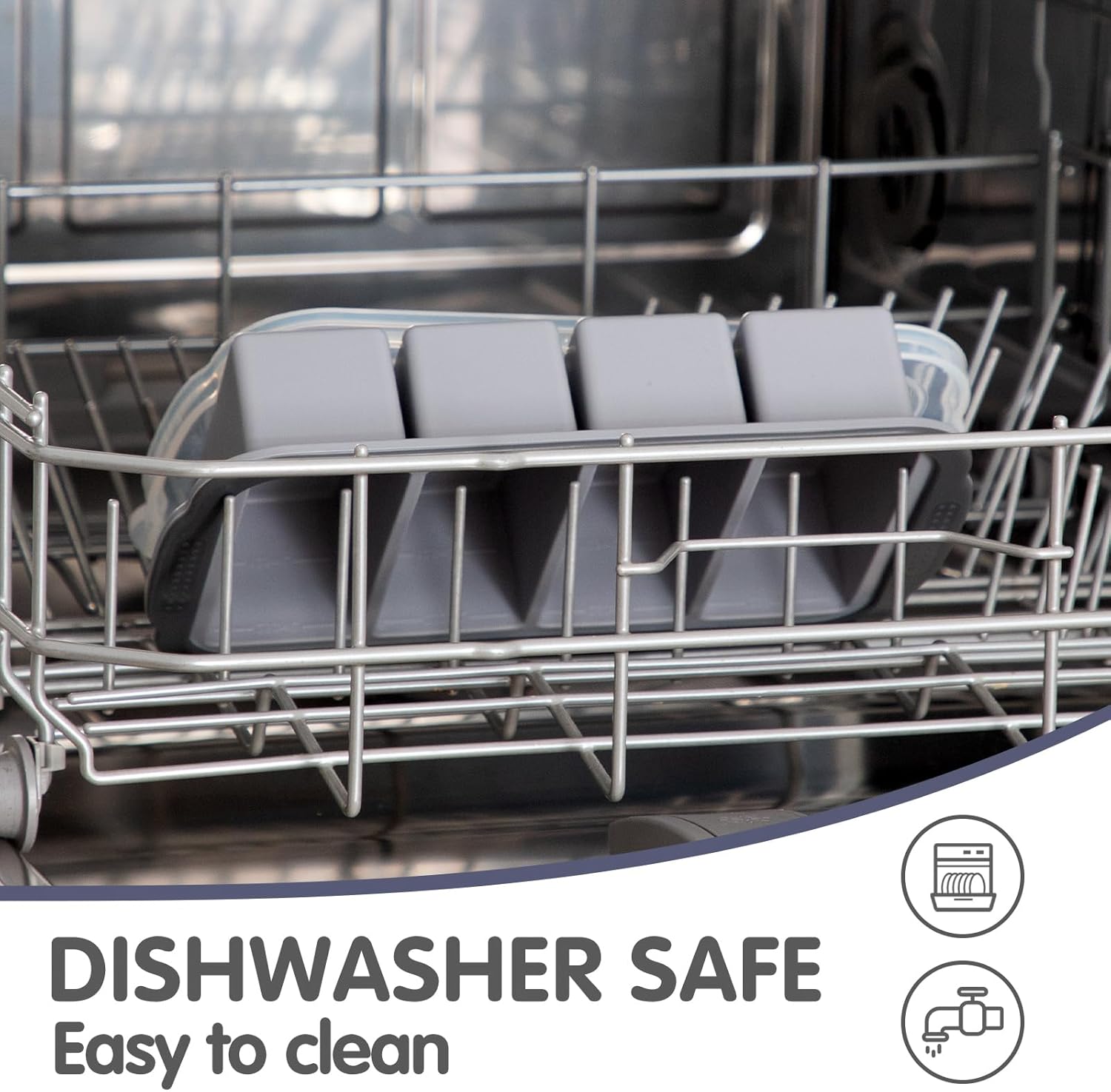 Silicone Cube Freezing Trays with Lid - Image 9