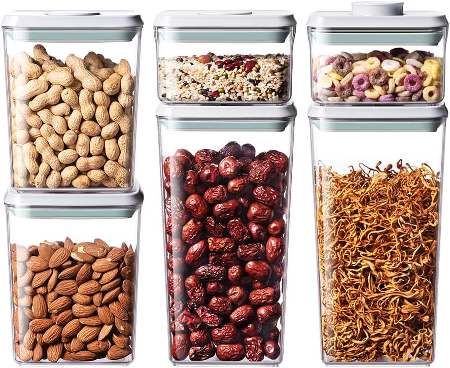 Airtight Food Storage Containers Set with Lids for Kitchen Pantry Organization - Image 2