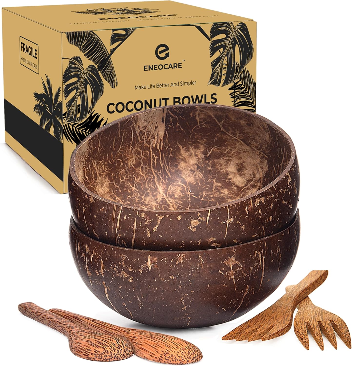 Eco-Friendly Coconut Bowls Set - Image 2