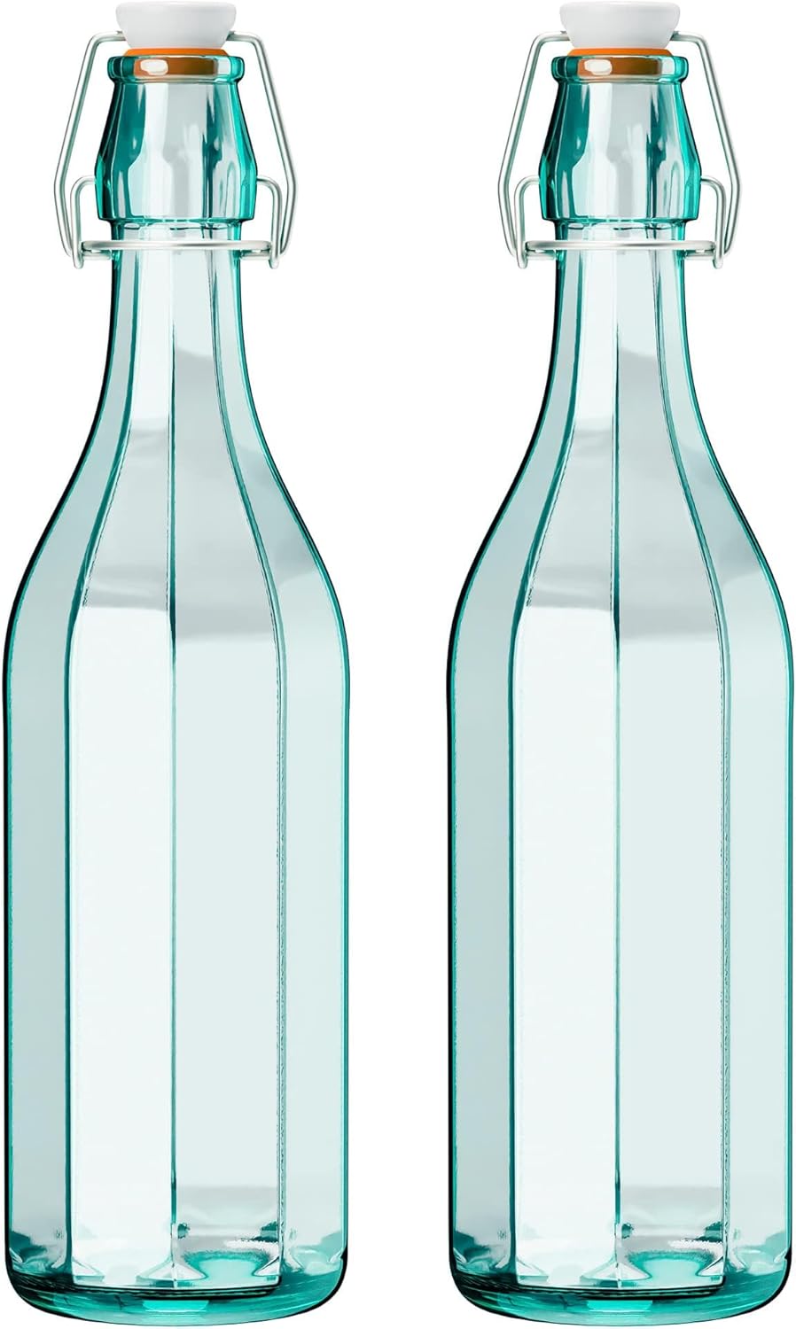 Eco-Friendly Hermetic Glass Bottles with Airtight Caps - Image 2
