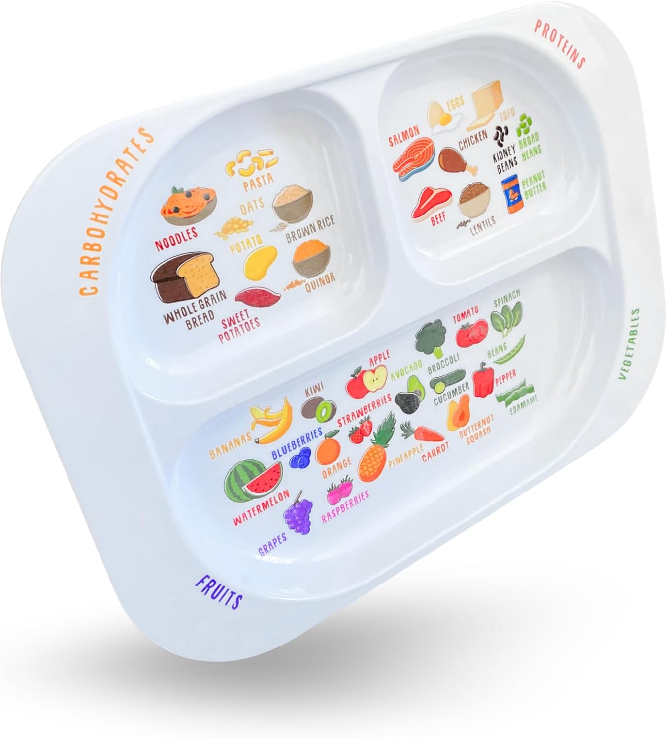 J&M Divided Portion Plate for Kids & Fussy Eaters - Image 2