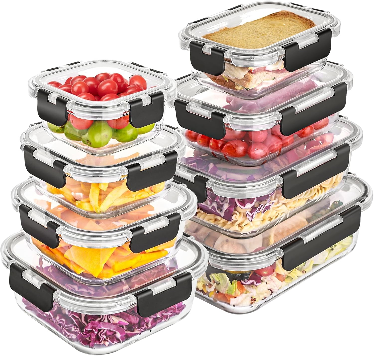Liuruiyu Glass Food Storage Containers with Lids - Image 2