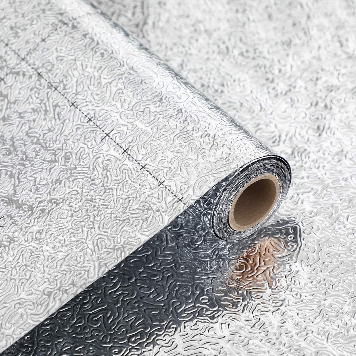 VEELIKE Peel and Stick Aluminum Foil Backsplash Wallpaper - Image 2